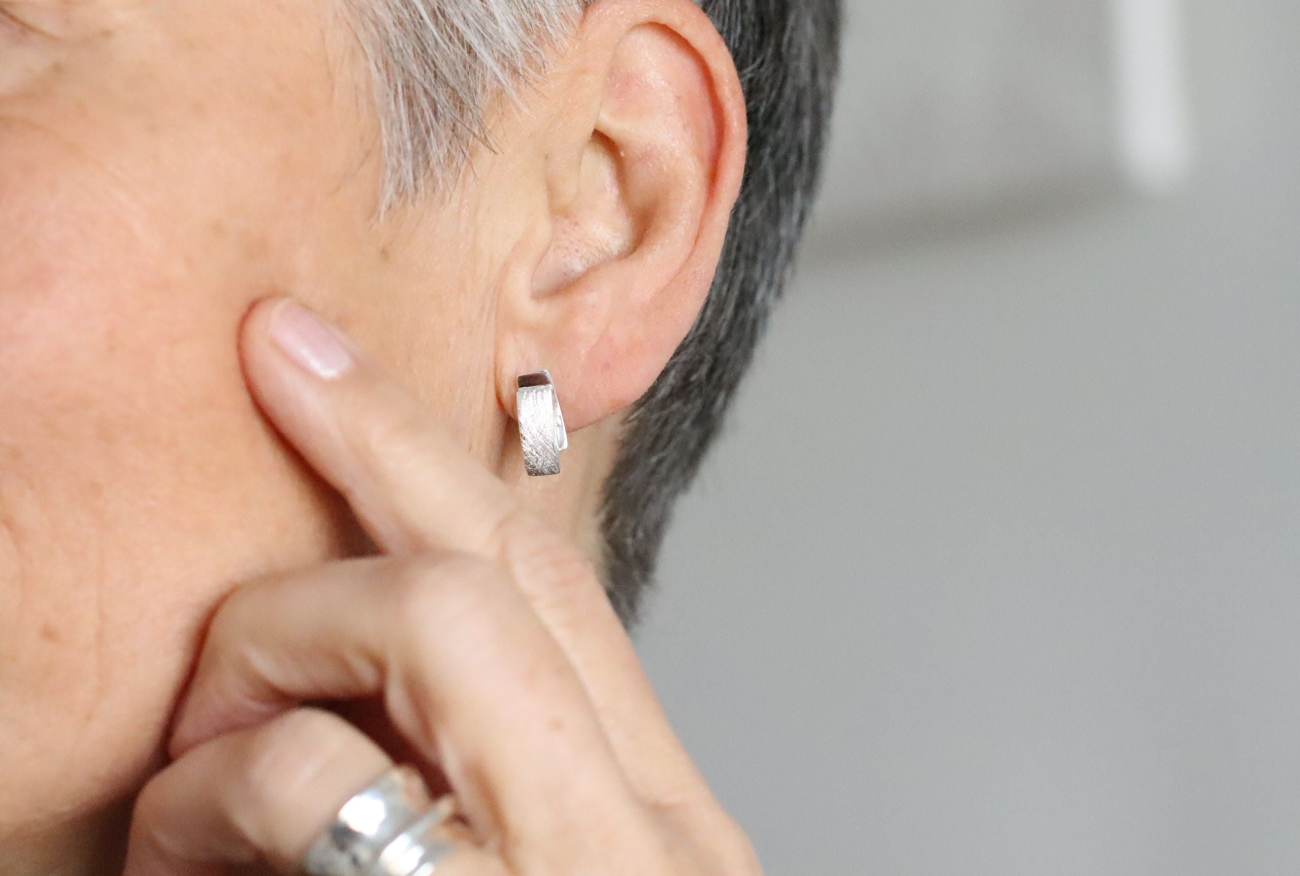 Ohrstecker "Doppeltes Rechteck"