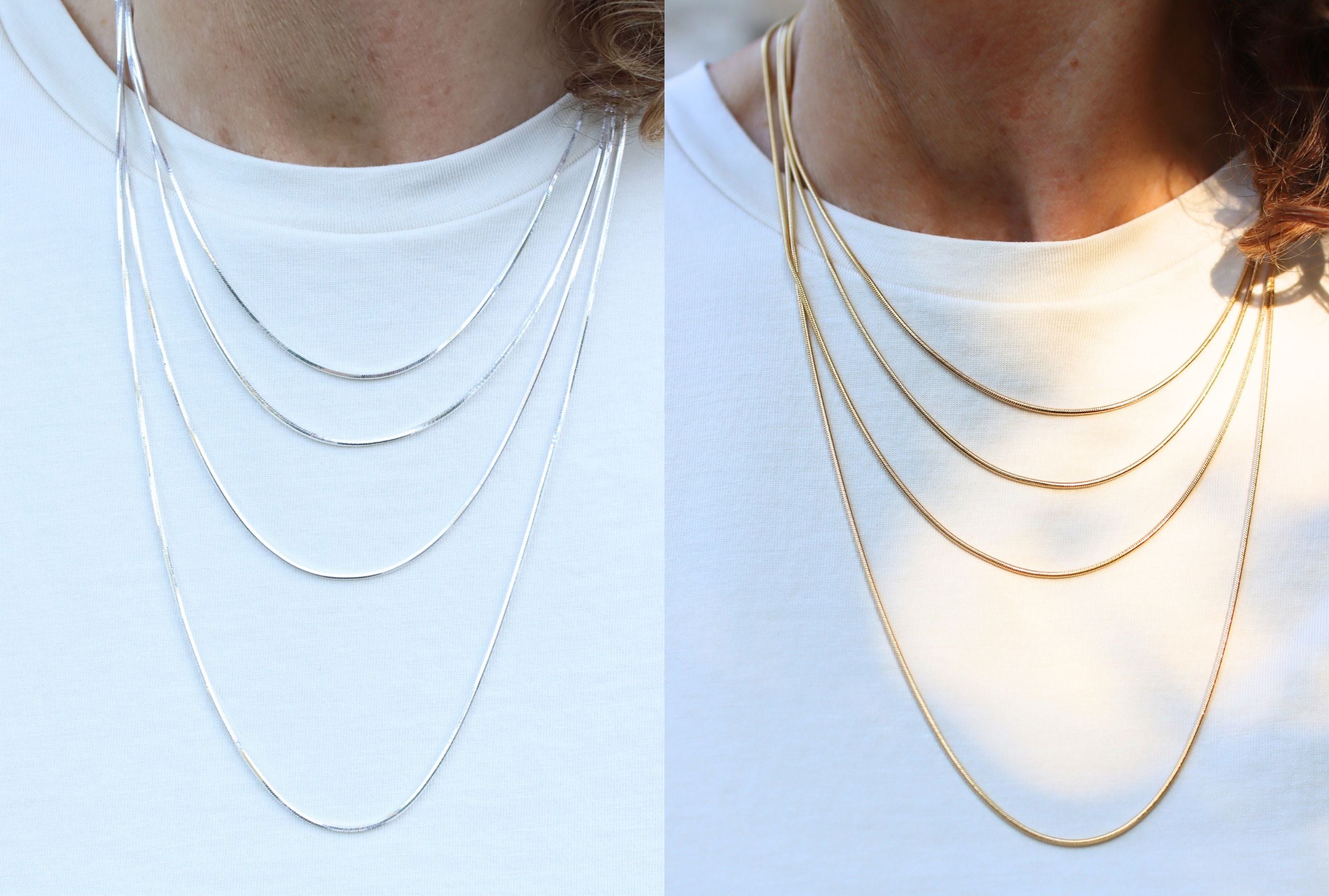 Diamantierte Schlangenkette