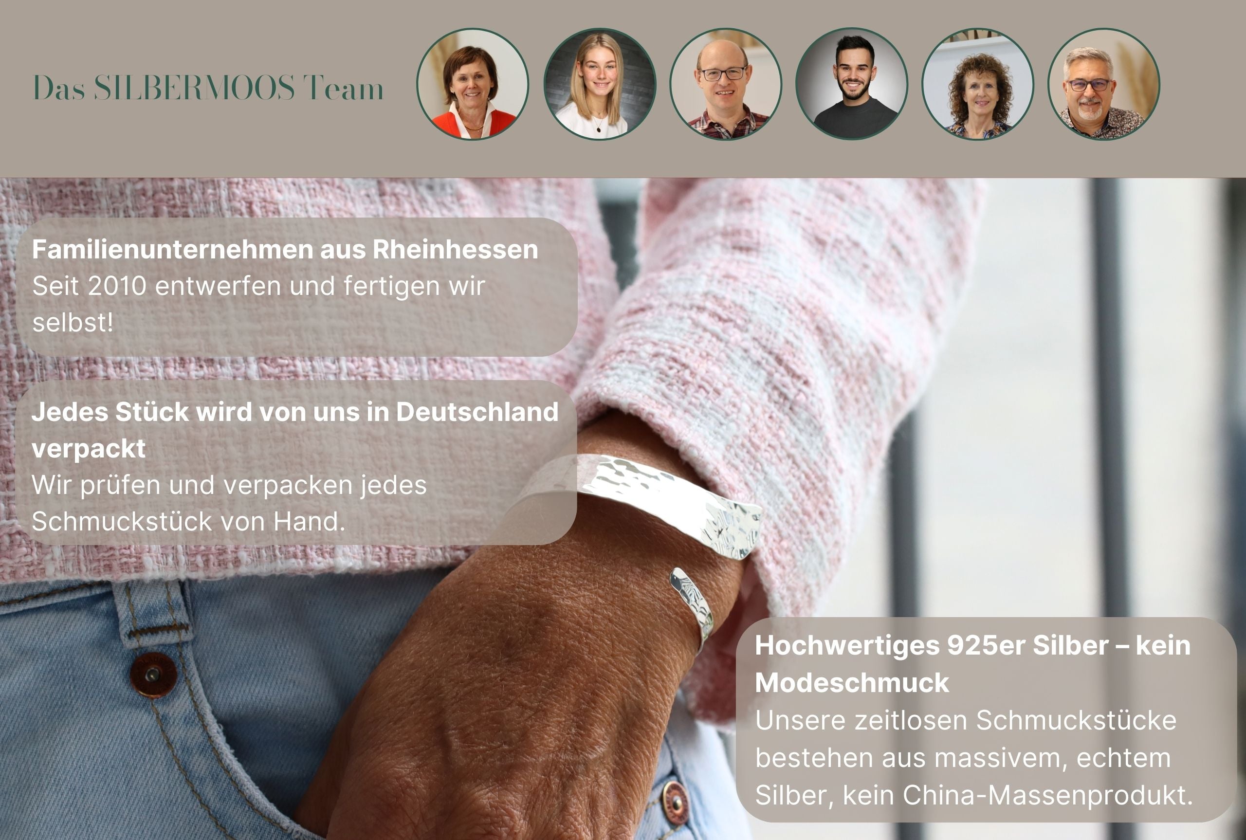 Klassischer gehämmerter Armreif vergoldet