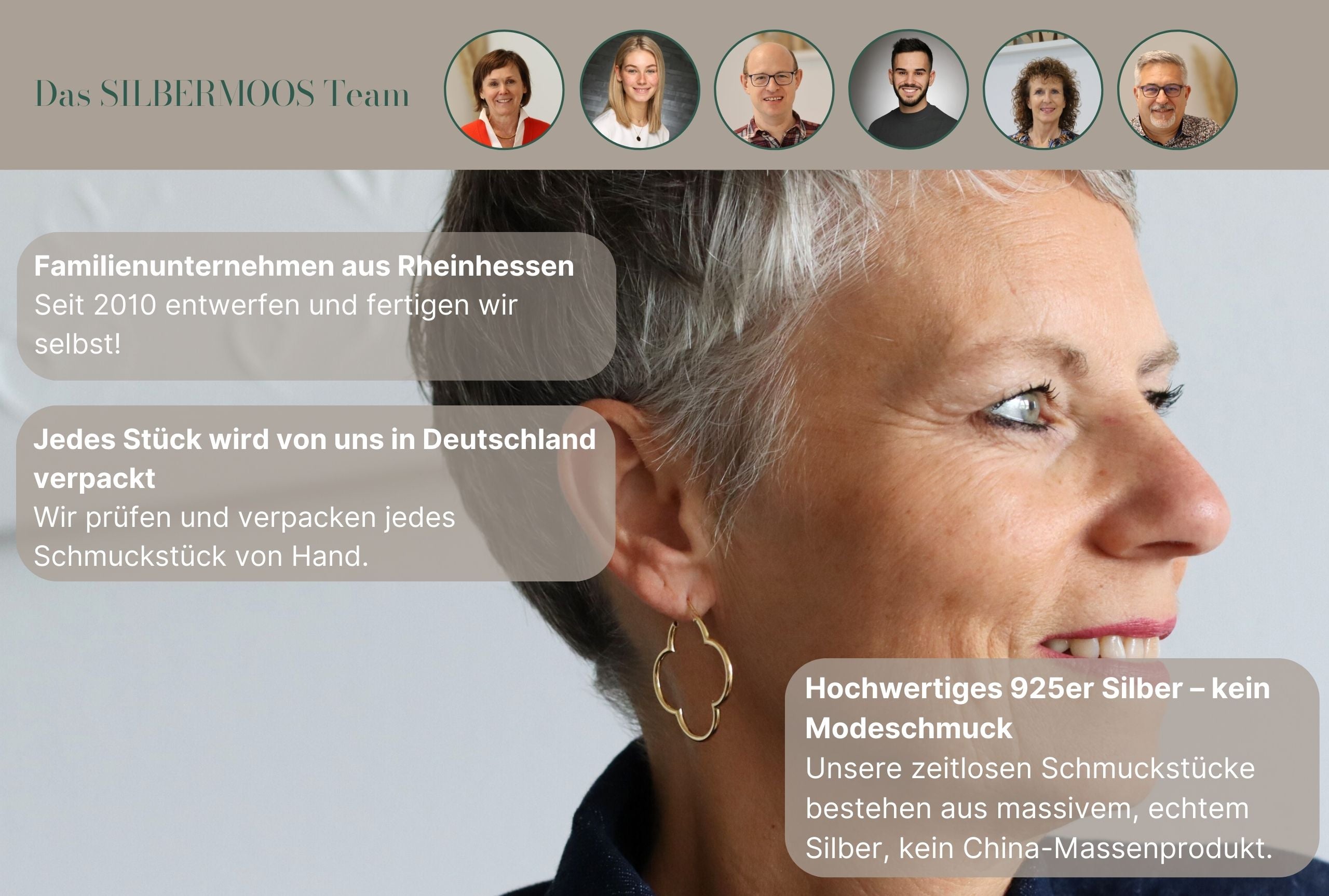 Große Kleeblatt Creolen