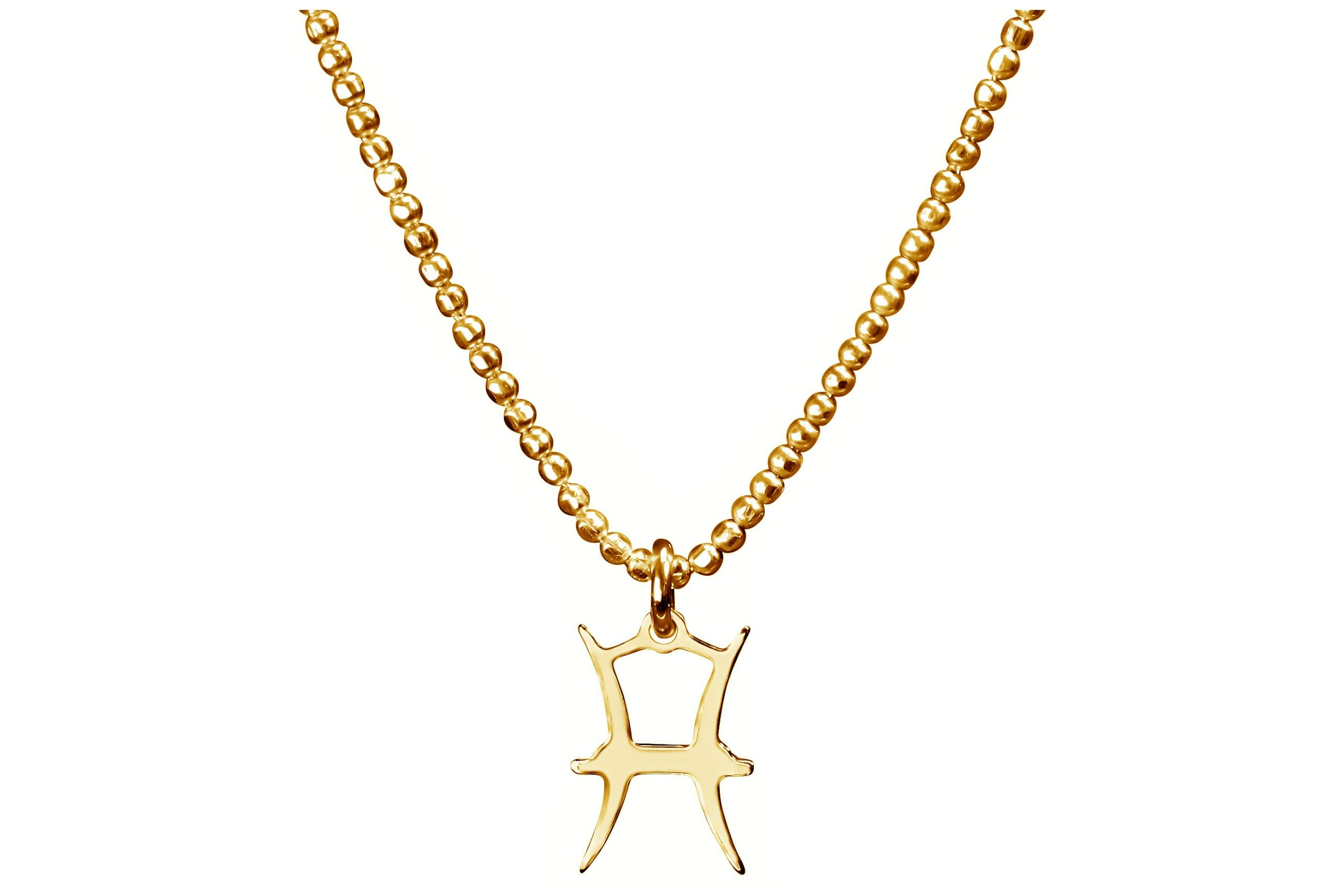 Vergoldete Sternzeichen Kette Fische