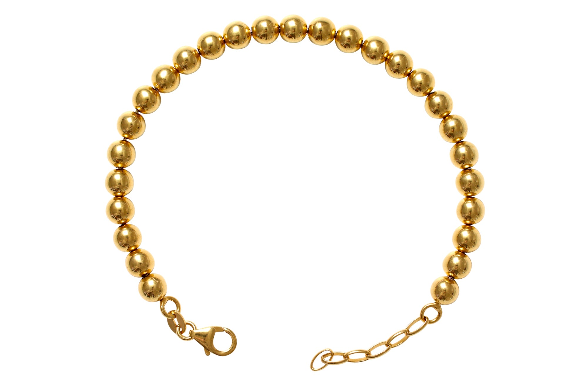 Vergoldetes Armband in Perlkettenoptik