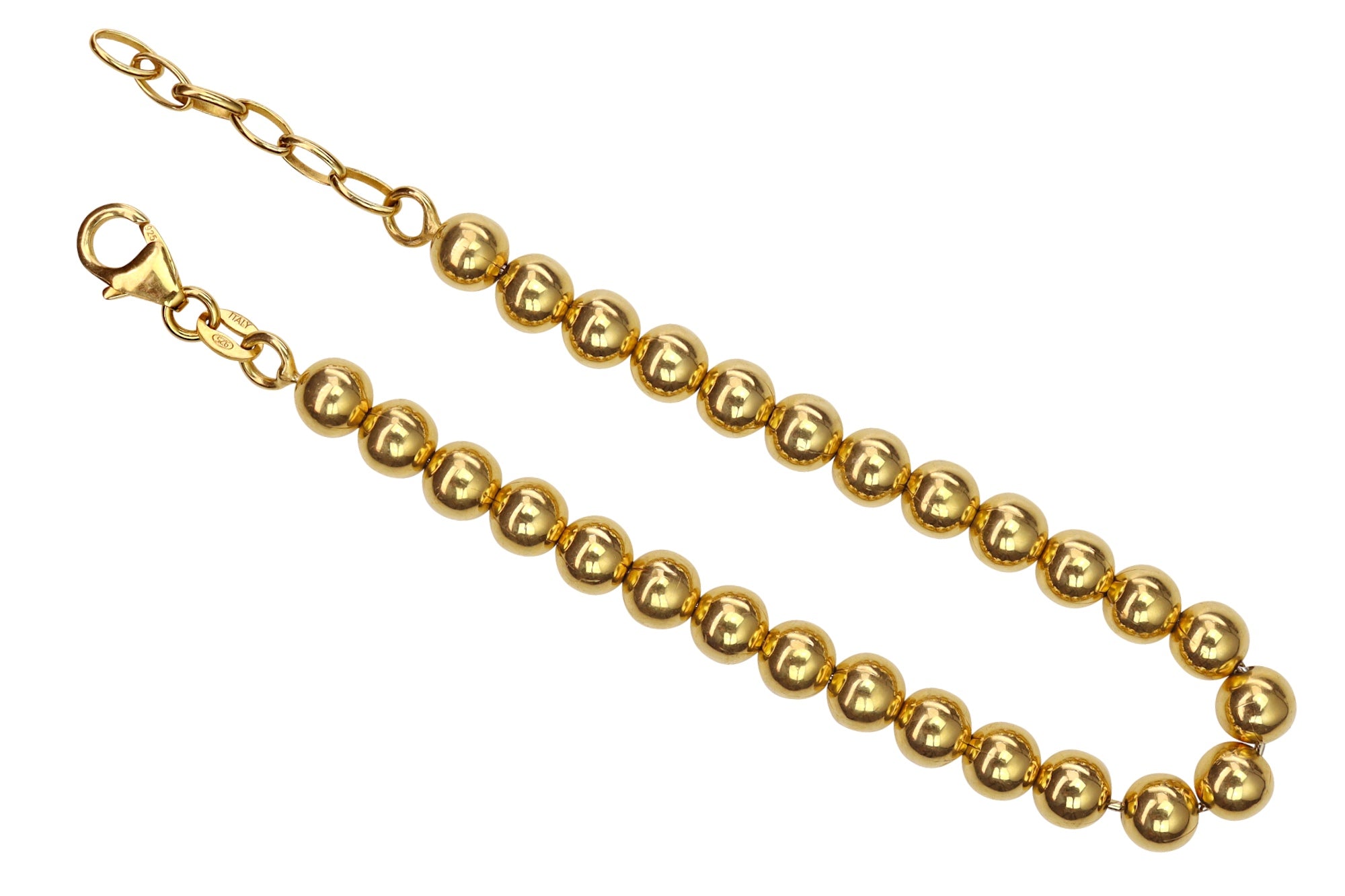 Vergoldetes Armband in Perlkettenoptik