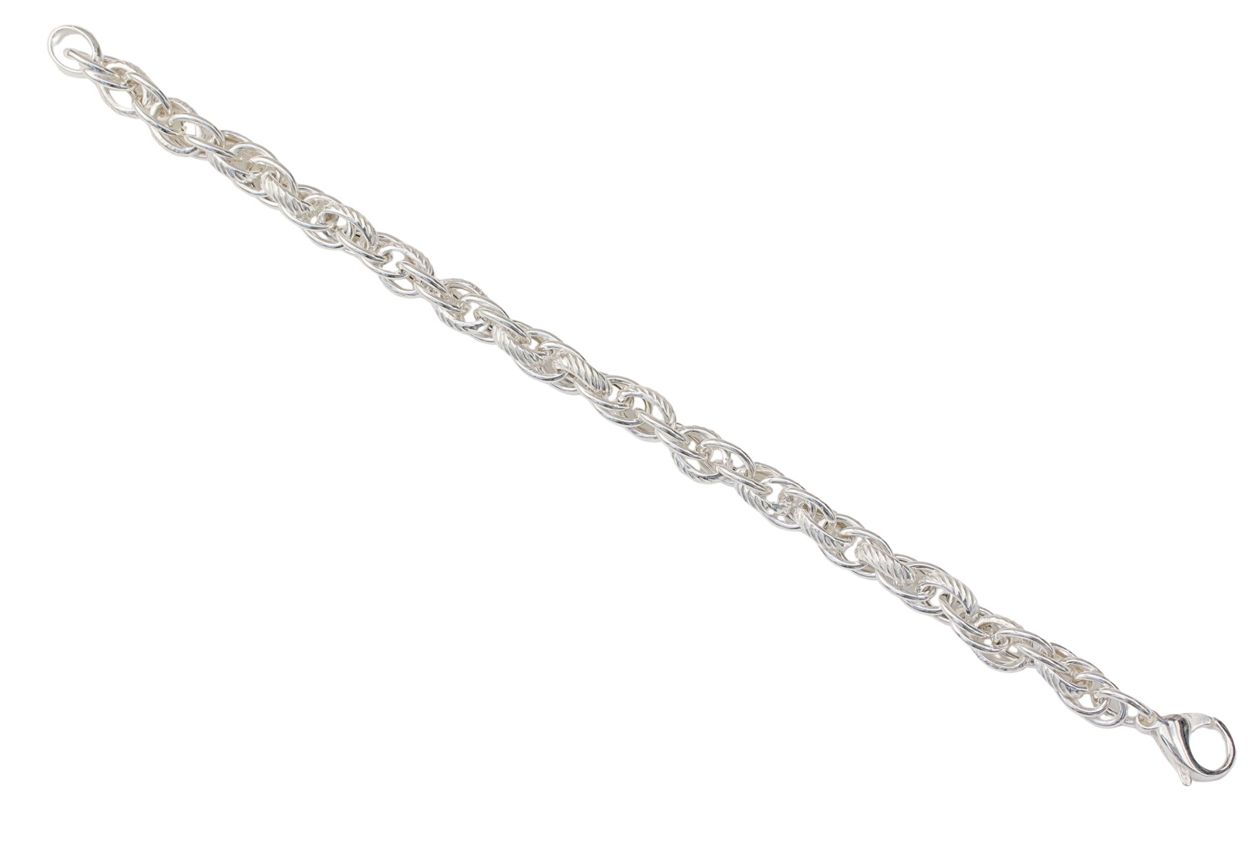Elegantes Armband mit doppeltem Rundanker-Geflecht