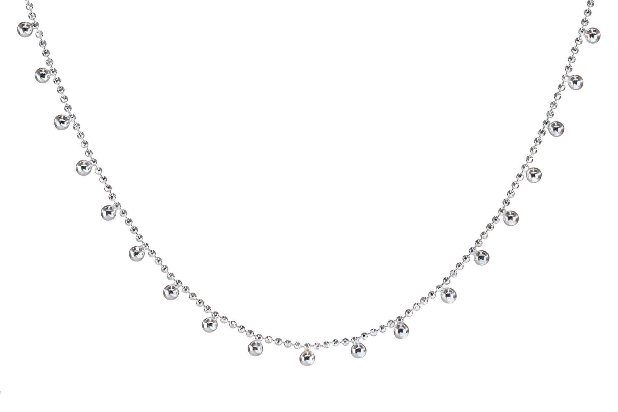 Diamantierte Kugelkette "Dots"
