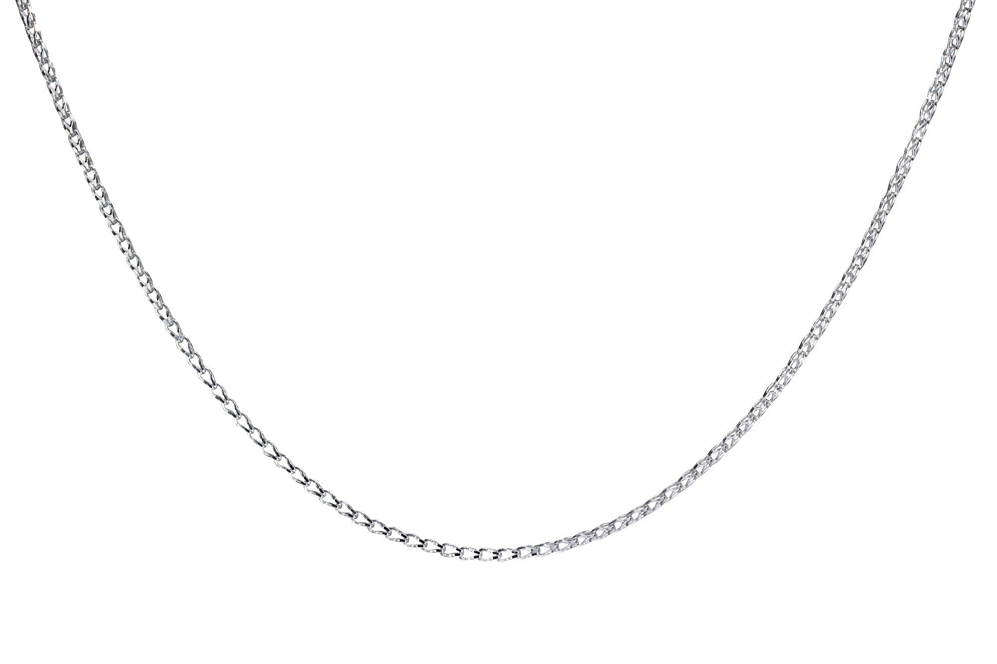 Zierliche diamantierte Zopfkette