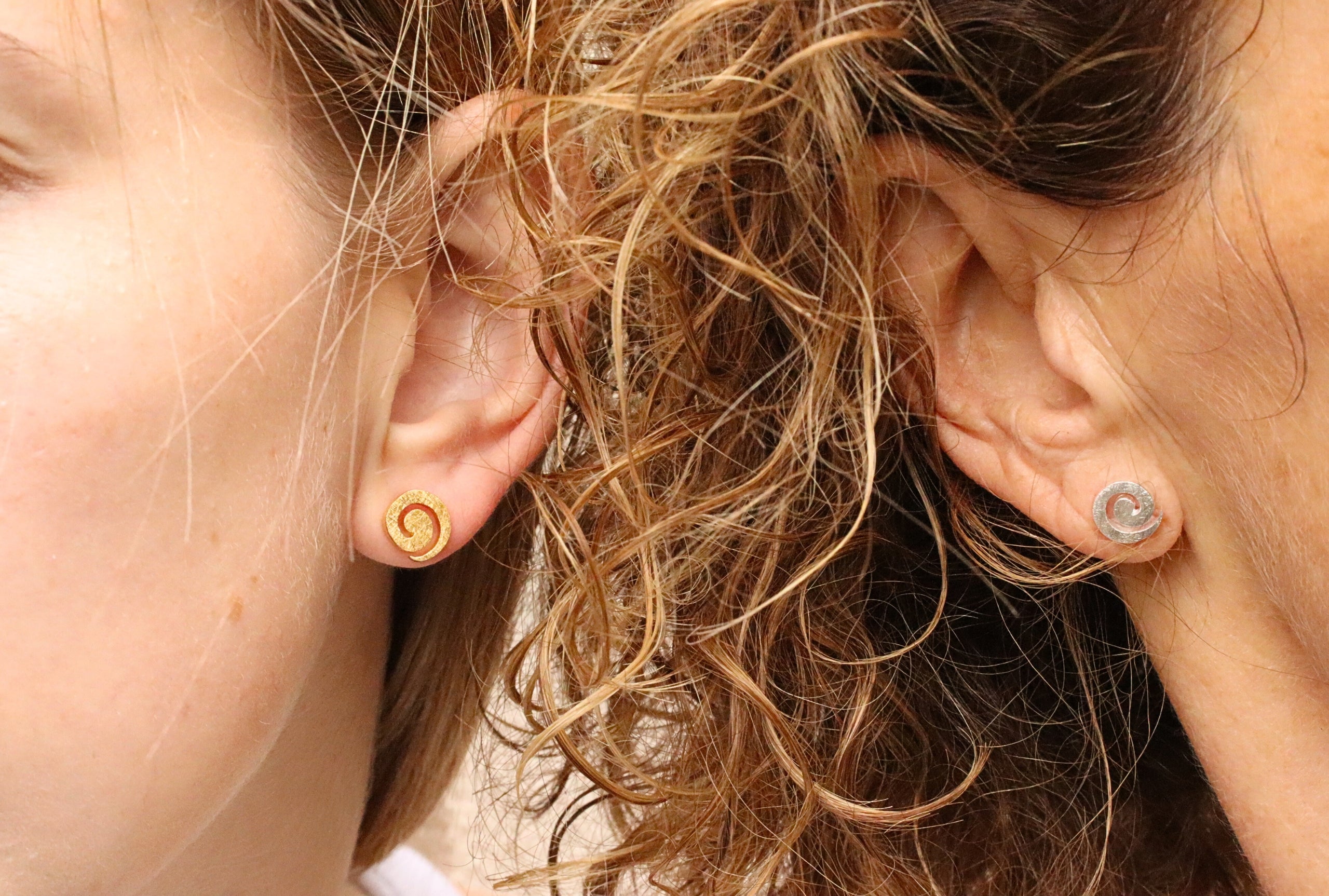 Ohrstecker "Kleine Spirale"