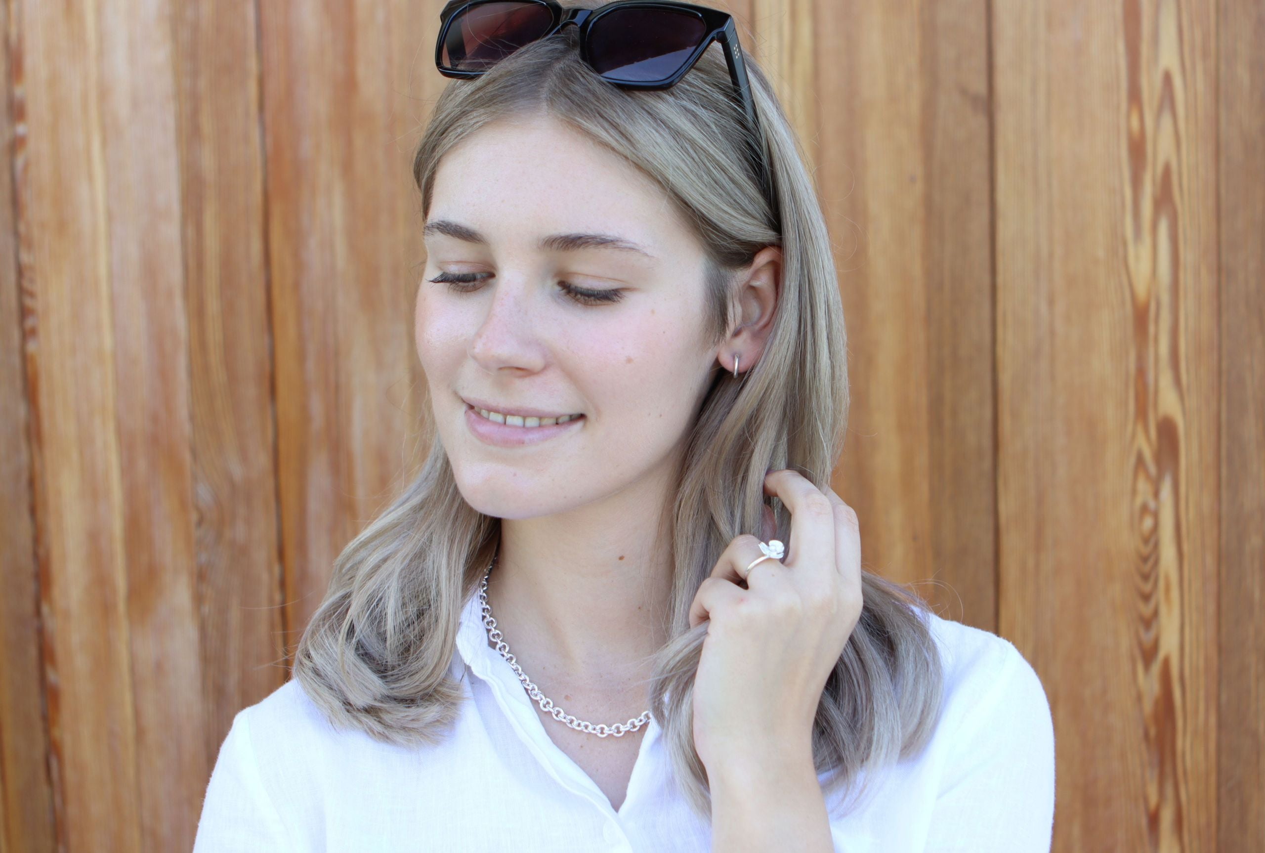 Kleine runde Klappcreolen