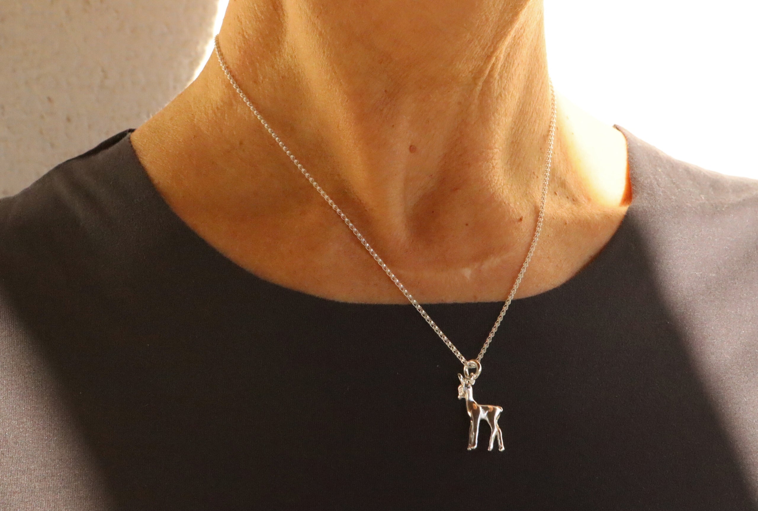 Zierliche diamantierte Zopfkette