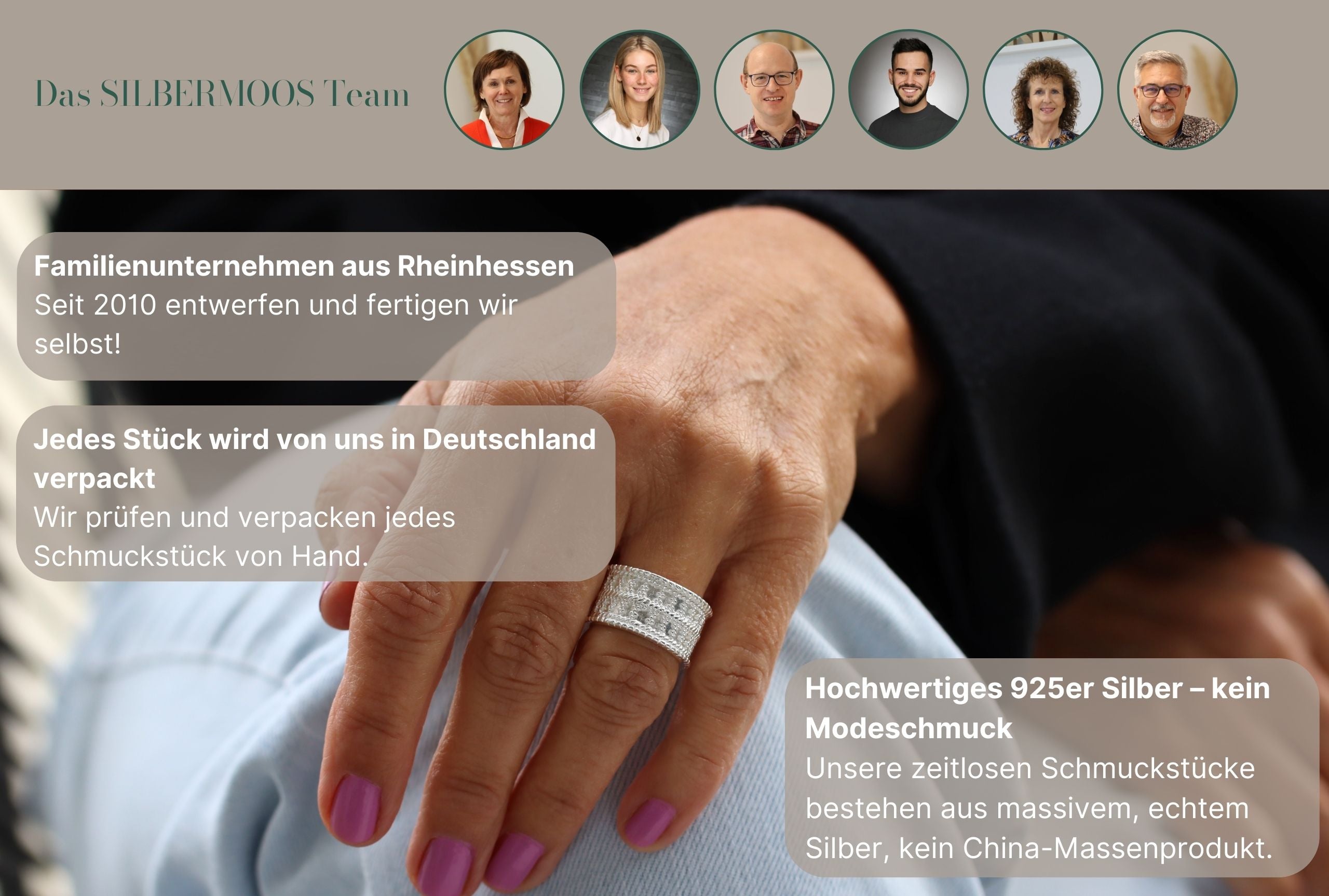 Ring mit doppeltem Ornamentband