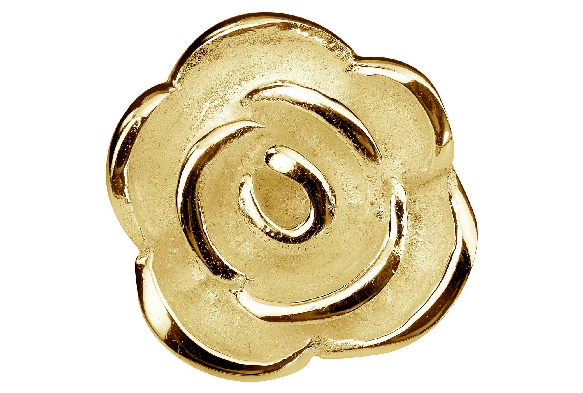 Vergoldeter Anhänger "Kleine Rose" mit Kette