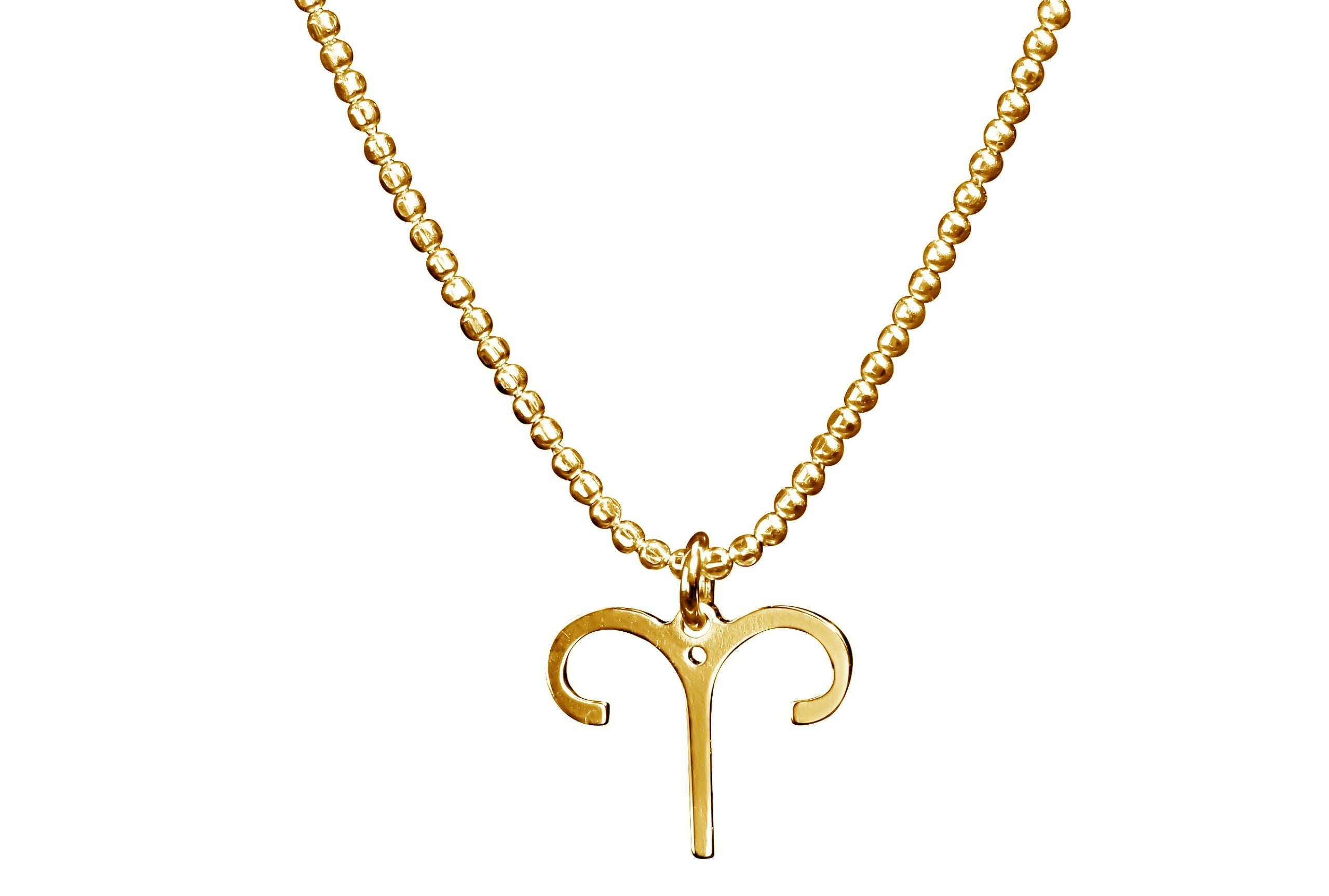 Vergoldete Sternzeichen Kette Widder