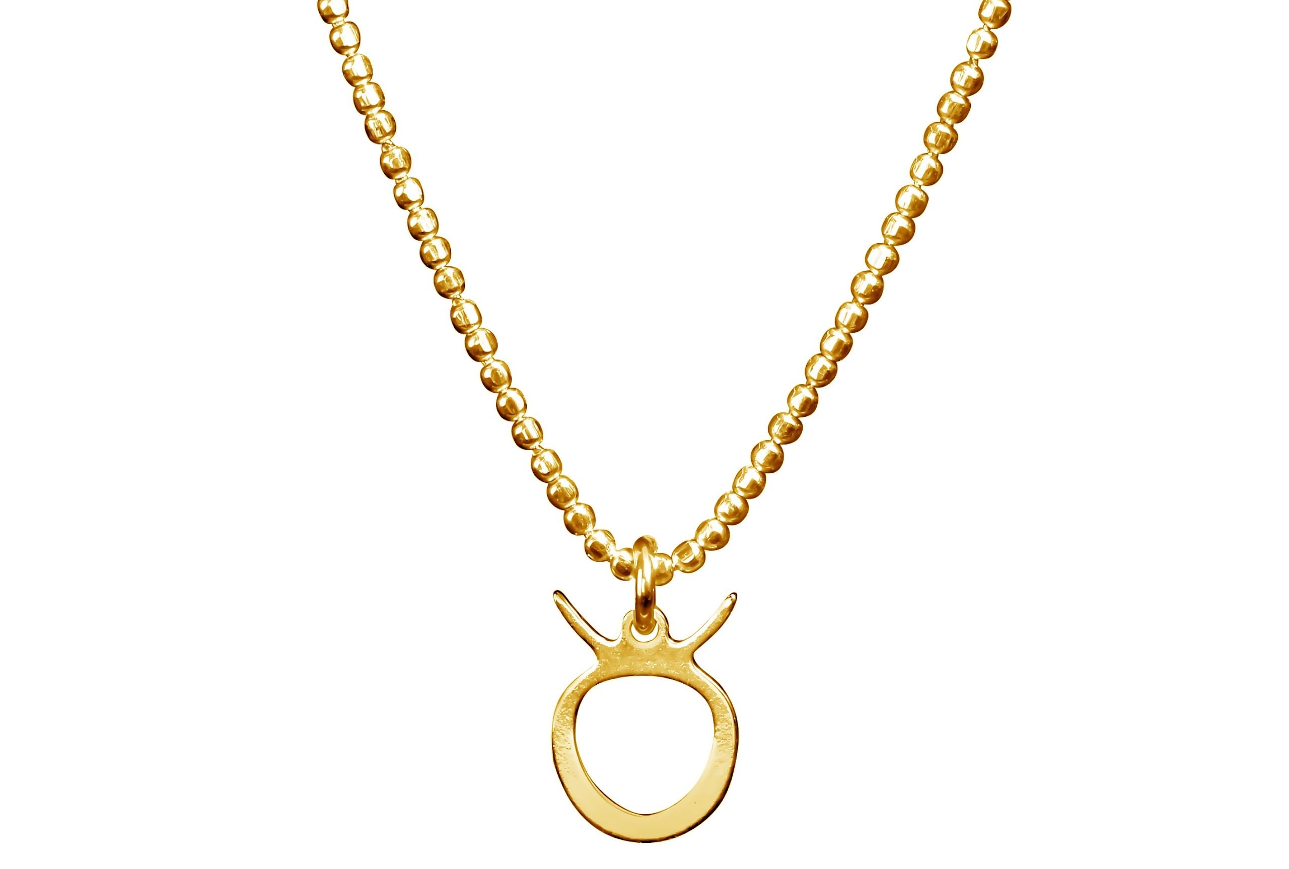 Vergoldete Sternzeichen Kette Stier