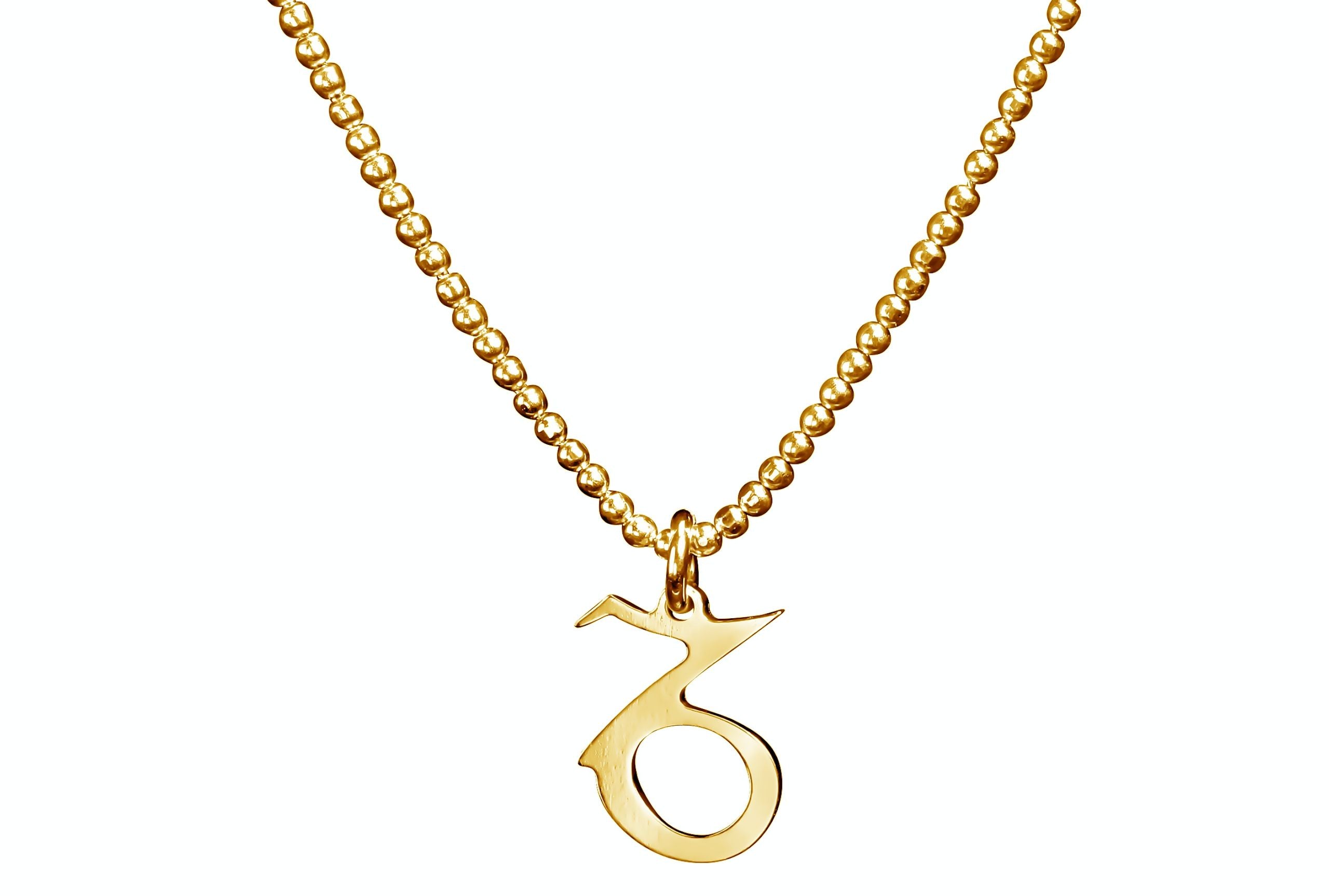 Vergoldete Sternzeichen Kette Steinbock