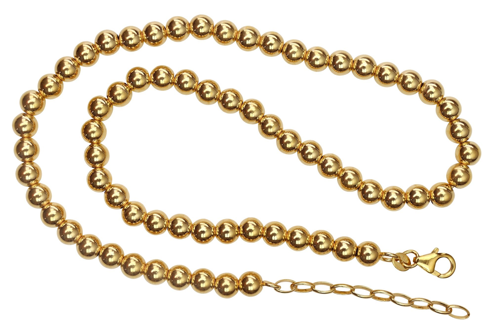 Vergoldetes Collier in Perlkettenoptik
