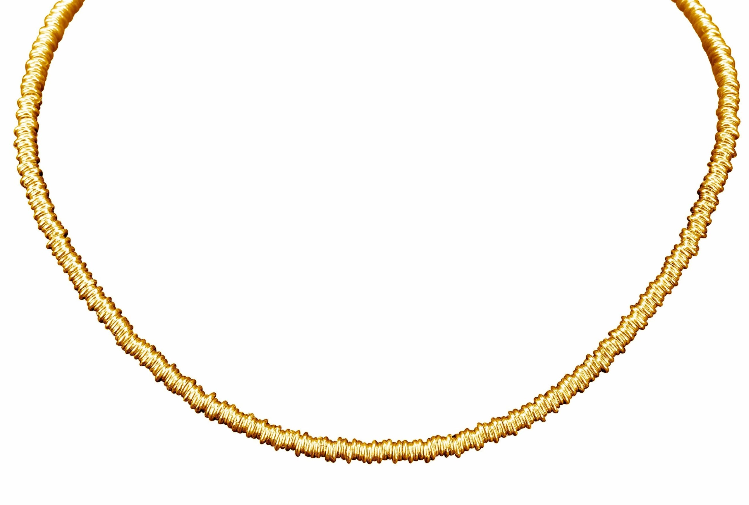 Vergoldete Kette mit vielen kleinen Ringen - 42 cm