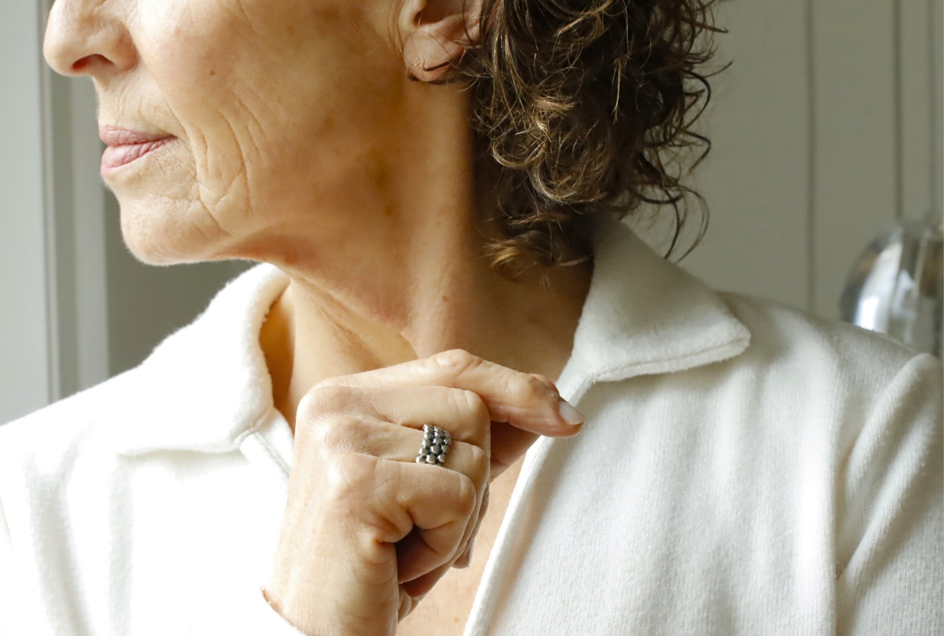 Rustikal-strukturierter Punktring